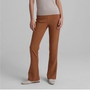 NWT Club Monaco Slim Kick Flare Bootcut Trouser Pant Tan Neutral Classic Career